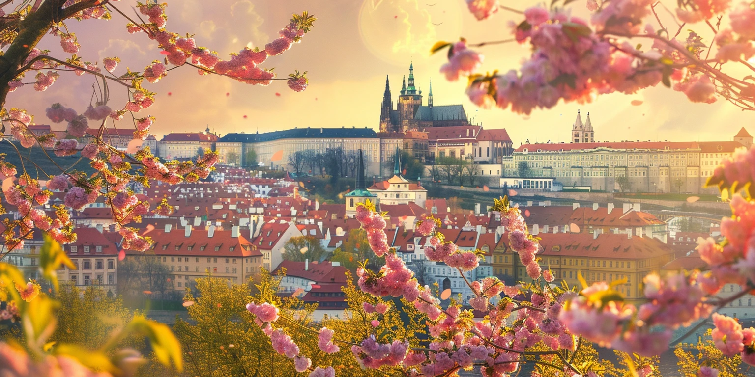 Jarní Pražský hrad